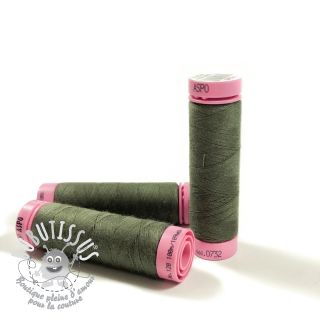 Fil a coudre polyester Amann Aspo 120 vert militaire
