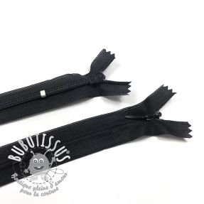 Fermeture Invisible a Glissiere Réglable 25 cm Black