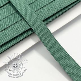 Élastique plat 15 mm old green