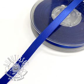Ruban satin double face 9 mm cobalt