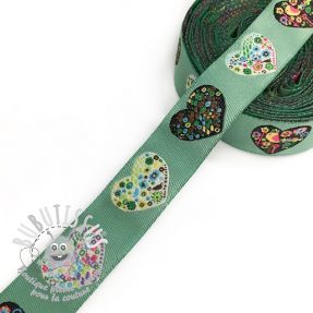 Ruban Hearts dark mint