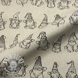 Tissu déco Linenlook premium Tomte Jolly Line