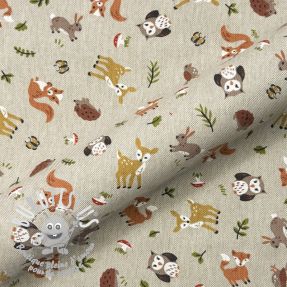 Tissu déco Linenlook premium Forest Friend Animal