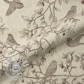 Tissu déco Linenlook premium Branch Bird Song