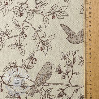 Tissu déco Linenlook premium Branch Bird Song