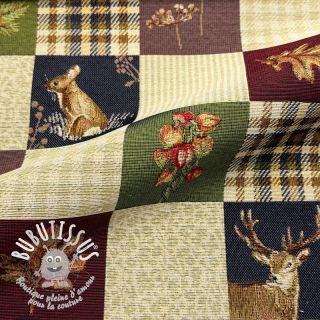 Tissu déco GOBELIN PREMIUM Rustic Nature Patch