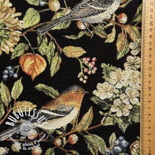 Tissu déco GOBELIN PREMIUM Paradise Bird Flora