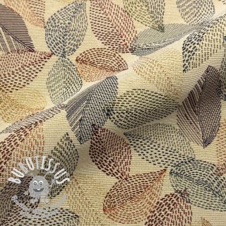Tissu déco GOBELIN PREMIUM Stitch Sketch Leaf
