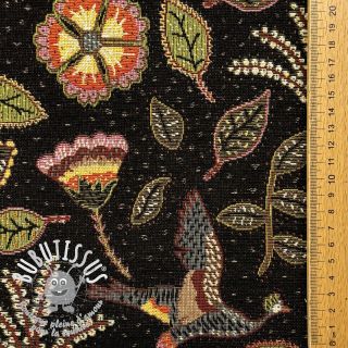 Tissu déco GOBELIN PREMIUM Primal Birdscape Art design A