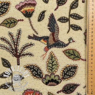 Tissu déco GOBELIN PREMIUM Primal Birdscape Art design B