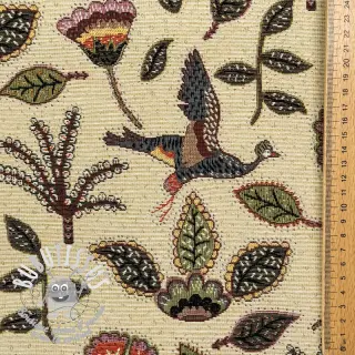 Tissu déco GOBELIN PREMIUM Primal Birdscape Art design B