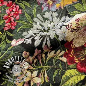 Tissu déco GOBELIN PREMIUM Grand Floral Bouquet