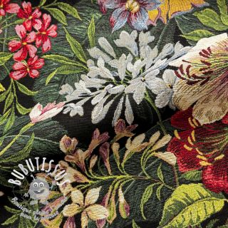 Tissu déco GOBELIN PREMIUM Grand Floral Bouquet