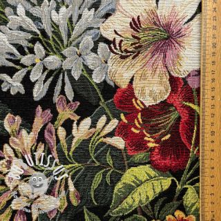 Tissu déco GOBELIN PREMIUM Grand Floral Bouquet