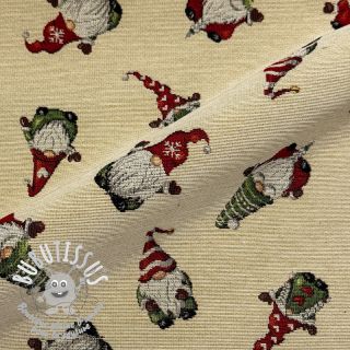 Tissu déco GOBELIN PREMIUM Tomte Holiday Joy