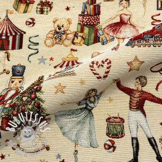 Tissu déco GOBELIN PREMIUM Xmas Fairytale Play