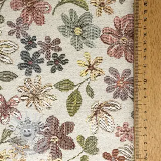Tissu déco GOBELIN PREMIUM Indian Daisy Tapestry