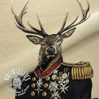 Tissu déco GOBELIN PREMIUM Deer Admiral Statue PANEL