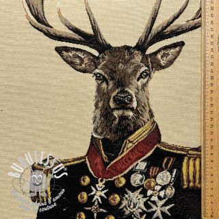 Tissu déco GOBELIN PREMIUM Deer Admiral Statue PANEL