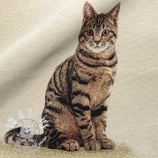 Tissu déco GOBELIN PREMIUM Sitting Kitten Cat PANEL