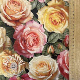 Tissu déco VELVET Romantic Rose Charm