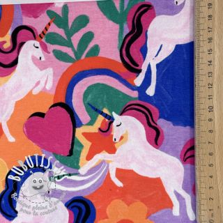 Jersey Unicorns multicolour digital print