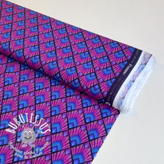 Viscose RADIANCE Graphic navy digital print