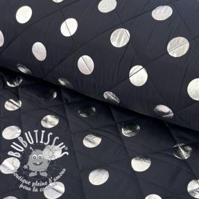 Tissu matelassé FOIL Dot navy