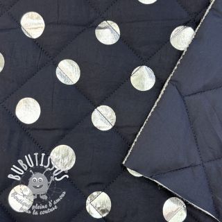 Tissu matelassé FOIL Dot navy