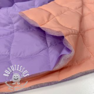 Tissu matelassé Graphic square lilac apricot