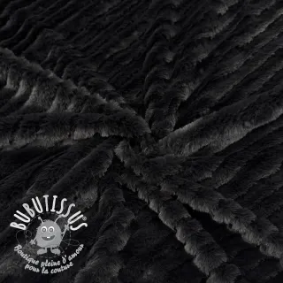 Fourrure Stripes anthracite