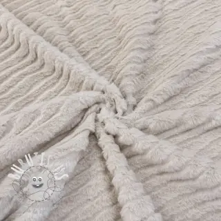 Fourrure Stripes beige