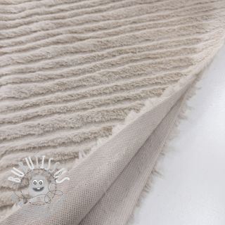 Fourrure Stripes beige