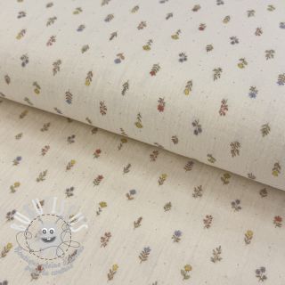 Tissu double gaze/mousseline Flowers Mia digital print ORGANIC