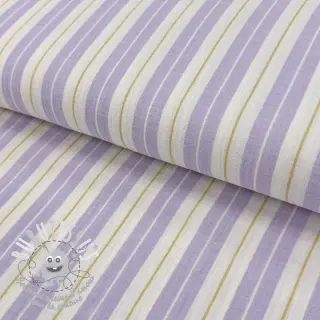 Tissu double gaze/mousseline YARN DYED Line purple