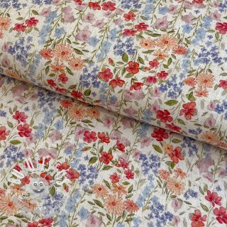 Viscose lin CREPE Flowers Gina digital print
