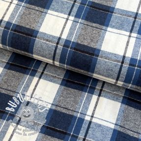 Tissu coton YARN DYED CHECK BRUSHED Silva design A