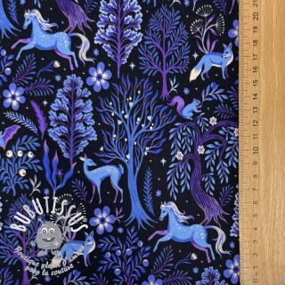 Sweat Forest animals navy digital print