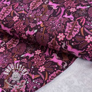 Sweat Forest animals bordeaux digital print