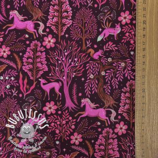 Sweat Forest animals bordeaux digital print