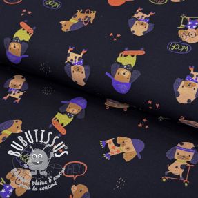 Jersey Dogs navy digital print