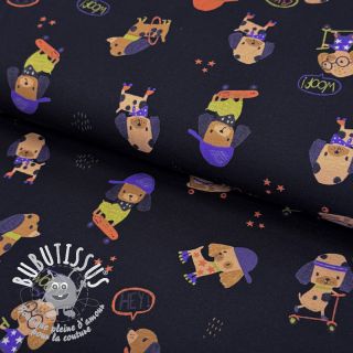 Jersey Dogs navy digital print