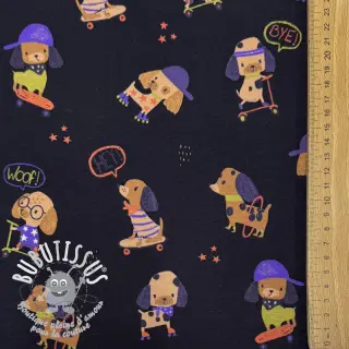 Jersey Dogs navy digital print