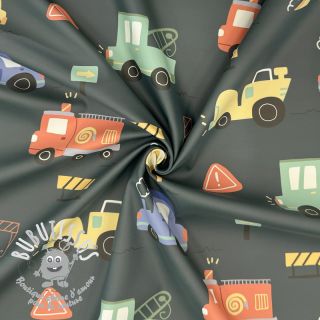 Raincoat fabric Vehicles army green