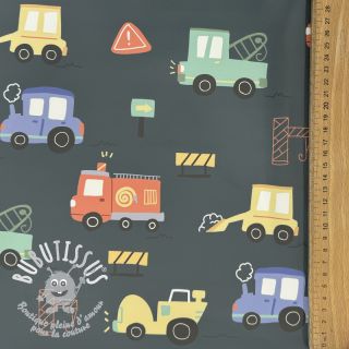 Raincoat fabric Vehicles army green