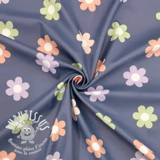 Raincoat fabric Flowers jeans