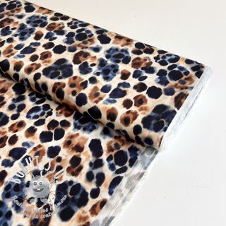 Viscose SATIN Animal skin ecru digital print