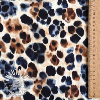 Viscose SATIN Animal skin ecru digital print