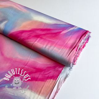 Viscose SATIN Illusion pink digital print