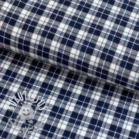 Tissu coton YARN DYED CHECK BRUSHED Silva design B